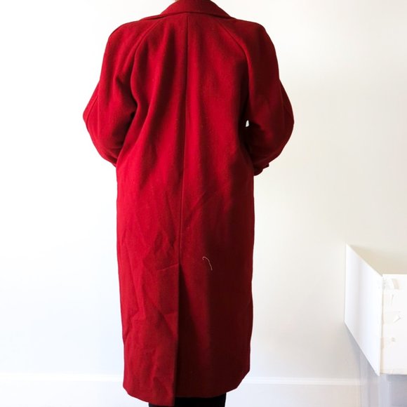 Vintage Pure Virgin Wool Long Coat size L - Picture 3 of 8